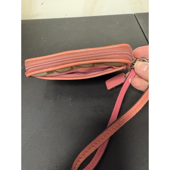 Coach Bleecker Beige & Pink Signature C Canvas Tote w/Matching Wallet See Desc - Picture 13 of 16